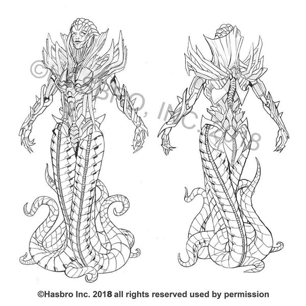 Transformers The Last Knight   Ken Christiansen Concept Art For Quintessa Figure From Infernocus Set  (2 of 3)